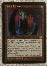 MTG Cursed Totem NM Mirage Regular Rare