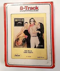 Bob Welch "Three Hearts" 8-Track Tape 8XO 11907 Capital Record 1979 - NEW SEALED - Foto 1 di 3