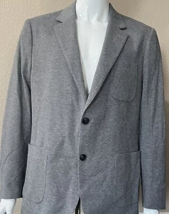 NWT Vineyard Vines Men's Gray Harbor Knit Blazer Jacket Stretch Cotton Size 46XR - Picture 1 of 12