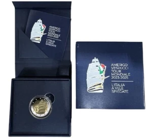 2 EURO COMMEMORATIVE ITALY 2025 -AMERIGO VESPUCCI -F.S. PROOF AVAILABLE - Picture 1 of 3