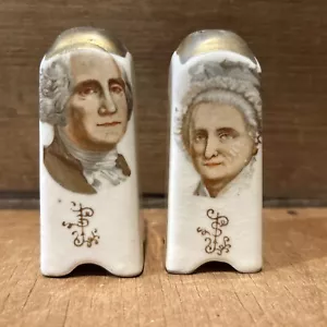 Vintage George & Martha Washington Salz & Pfefferstreuer besetzt Japan - Bild 1 von 6