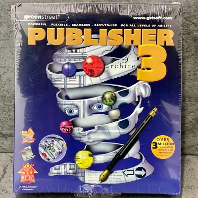 New Greenstreet Publisher 3 (Windows CDROM) Schools, Business,Clubs Web Design + - Image 1 of 4