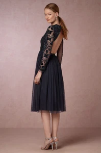 NEU BHLDN Anthropologie Lida Perlenkleid Nadel & Faden Mitternacht Gr. 6 $ 370 - Bild 1 von 2
