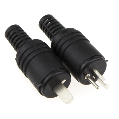 2 pin DIN Plug Speaker and HiFi Connector Screw Terminals Strain [2 Pack] - Image 1 of 4