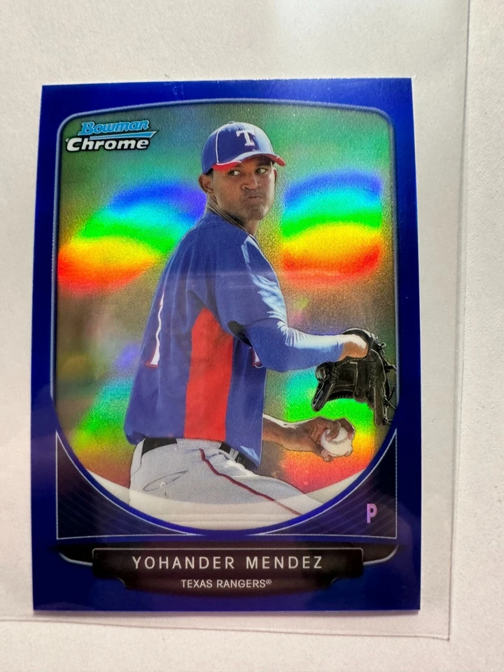 K52,988 - 2013 Bowman Chrome Mini Blue Refractors #308 Yohander Mendez #/99 - Image 1 of 1