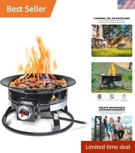 Fuoco a propano compatto 58.000 BTU senza fumo - perfetto per tailgating e camper - Foto 1 di 9