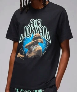 Men’s Air Jordan Black Graphic Sport T-Shirt Size XL - Picture 1 of 4