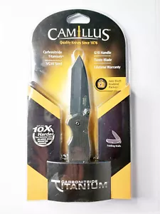 Camillus Tanto 2 Taschenmesser Klappmesser EDC-Messer 17,1cm VG10 Stahl schwarz - Bild 1 von 2