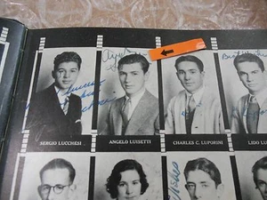 SIGNED HANK LUISETTI/HALL OF FAMER/ORIGINAL 1934 (JUNE) GALILEO HIGH YEARBOOK - Picture 1 of 4