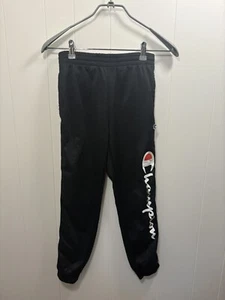 Champion Medium boys youth black pants track sweatpants P2 - Picture 1 of 7