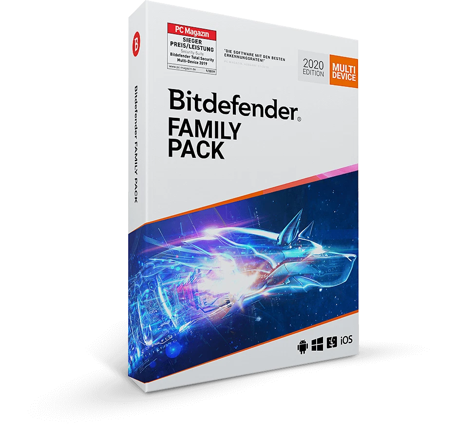 Bitdefender Family Pack 2025 - 2026 15 Geräte  1 Jahr | WIN MAC ANDROID iOS @GWC - Bild 1 von 3