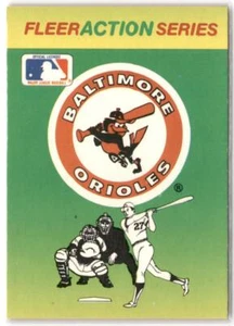 Baltimore Orioles 1990 Fleer Action Series Team Stickers #NNO - K8322 - Picture 1 of 2