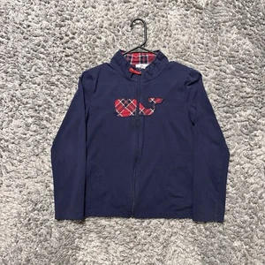 Vineyard Vines Boys Size Large (14) Red Navy Blue Jacket Sweater Long Sleeve USA - Picture 1 of 6