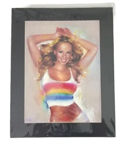 Mariah Carey Painting Art Print by Haiyan Matted Ready for Framing 20"x16" - Picture 1 of 4