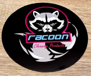 Racoon Fahrzeug Pflege Aufkleber 95mm Sticker Autocollant Étiquette Car cleaner - Picture 1 of 2