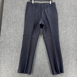 Pantalones chinos J Crew para hombre 34 X 32 azul lino pierna recta cómodos - Imagen 1 de 12