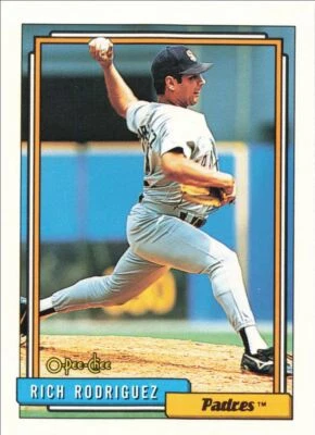 1992 O-Pee-Chee Baseball Rich Rodriguez San Diego Padres #462 - Image 1 of 2