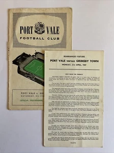 Port Vale v Grimsby Town, 8th Feb 1969 + Rearranged Fixture 21st April 1969 - Picture 1 of 6
