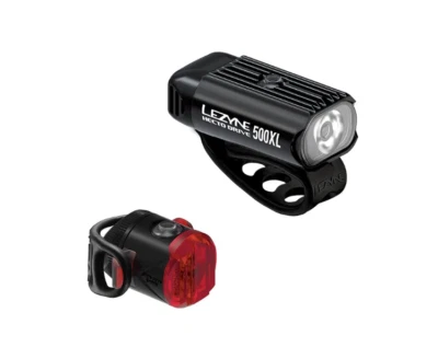 Lezyne Hecto Drive 500XL Front & Femto Hecklicht Paar schwarze Straße - MTB - Kies