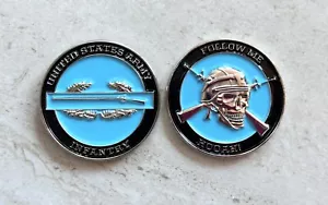 Moneta sfida esercito americano esercito combattimento fanteria! Nuovo, spedizione veloce! - Foto 1 di 1