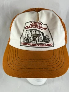 Vintage Levi Garrett Chewing Tobacco NASCAR Trucker Hat Snapback Cap Made in USA - Picture 1 of 9