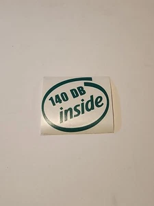 140db Inside Decal Vinyl 5x4 Green - Picture 1 of 1