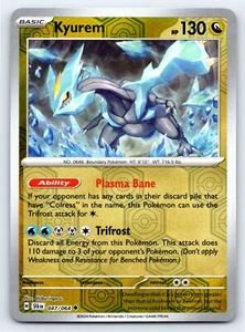 Tarjeta Pokémon Kyurem 047/064 Holograma Inverso Fábula Cubierta - Casi Nueva - Imagen 1 de 5