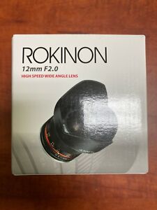 Rokinon 12mm F2.0 High Speed Wide Angle Lens (Micro 4/3 Silver)