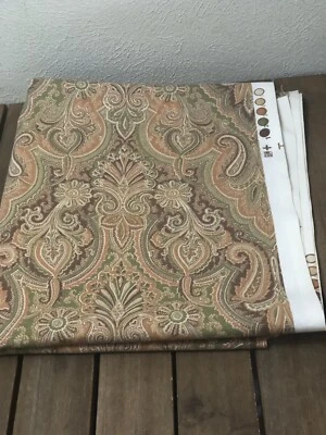 Sala de trofeos en herencia por P/Kaufmann tela naranja verde 3 2/3 yardas por 56" decoración Foto 1 de 4