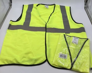 2 High Visibility Reflective Stripes Safety Vest Construction Road Work L/XL - Picture 1 of 4