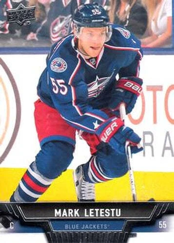 #98 Mark Letestu - Columbus Blue Jackets - 2013-14 Upper Deck Hockey - Image 1 of 1