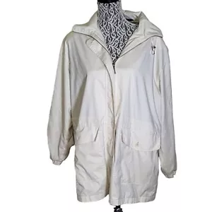 Abrigo de lluvia AEROS BY KRISTEN BLAKE Designer Softshell cortavientos blanco M playa - Imagen 1 de 12
