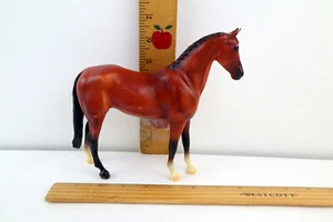 Vtg Breyer Horse Proud Mahogany Bay Braided Mane 1970s Black Reddish-Brown - Picture 1 of 9
