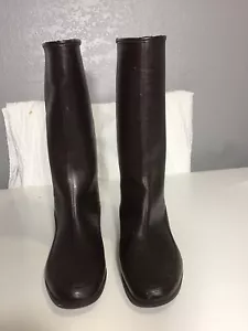 SHOE BOOTS BY BALL BAND WATERPROOF VINTAGE ANTIQUE RAINBOOTS Sz 8M WOMEN 40s/50s - Picture 1 of 10