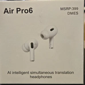 AIR PRO 6 AI INTELLEGENT SIMULTANEOUS TRANSLATION HEADPHONES - Picture 1 of 2
