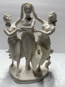 Euromarchi Three Graces Sculpture 11” Made in Italy Classical Figurine with Tag - Picture 1 of 9