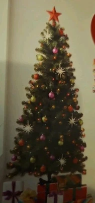 Wondershop  6.5' Alberta Spruce Christmas Prelit Tree 250 Multicolored Lights - Image 1 of 4