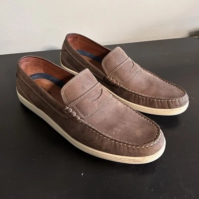 Johnston & Murphy Emmett Tan Leather Loafer Shoes Slip On Mens 10.5 M 25-8790 - Image 1 of 4