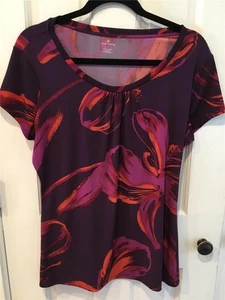 DAMEN SHIRT TOP GR. L BLUSE NEU OHNE ETIKETT ABSTRAKTE FARBEN WORTHINGTON - Bild 1 von 7