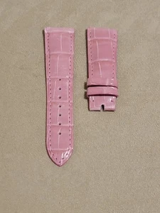 Chopard Pink Alligator Uhrenarmbänder Bänder Ersatz echt 20 mm Glanz Glanz 95 - Bild 1 von 6