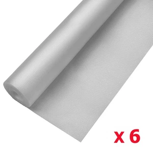 Clevr Premium 18 in. x 15 ft. Non-Adhesive Shelf Liner, Clear (6 Rolls) - Picture 1 of 7