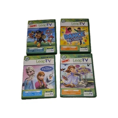 Leap Frog Leap TV Educational Paw Patrol Dance Frozen & Sophia Lot Of 4 - Image 1 of 4