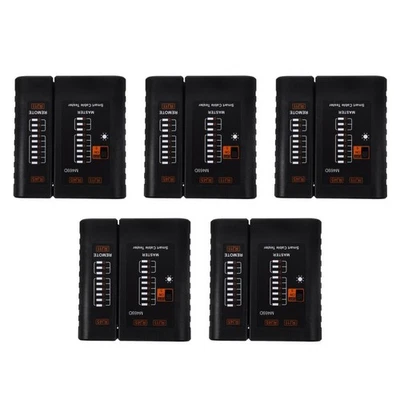 5 Pack Netzwerk Prüfgerät Netzwerkkabeltester Telefonleitungstester - Bild 1 von 4