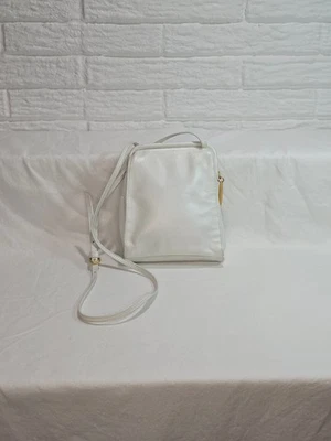 Leather Co. By Liz Claiborne White Pearl Crossbody Purse Handbag EUC - Image 1 of 4