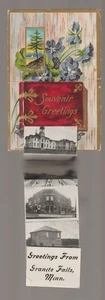 Granite Falls MINNESOTA c1910 SOUVENIR BOOKLET 8 ANSICHTEN Postkarte bei Montevideo MN - Bild 1 von 3