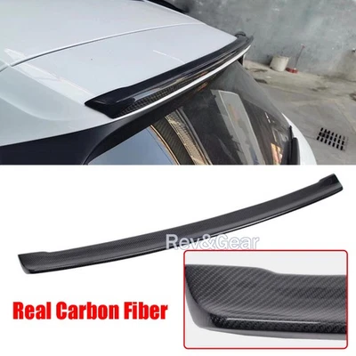 Real Carbon Fiber Rear Trunk Spoiler Lip Roof Wing For Porsche Cayenne SUV 19-23 - Image 1 of 4