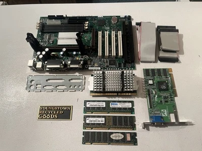 INTEL SE440BX-2 SLOT 1 MOBO PENTIUM III 600MHz CPU 512MB RAM RAGE AGP YAMAHA - Image 1 of 4