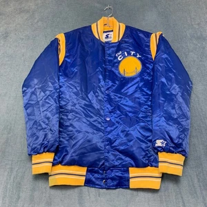 Starter The City Golden State Warriors Bomberjacke Herren mittelblau gelb - Bild 1 von 19