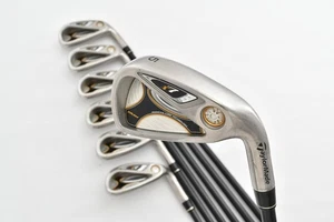 7Pcs TaylorMade r7 Draw Iron Set 5-6-7-8-9-P-A REAX 55 Flex R RH Golf Clubs - Picture 1 of 17