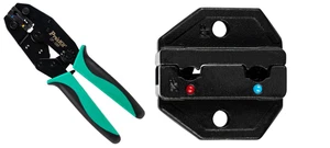 Ratchet Crimper for Red, Blue and Yellow Insulated Flag Terminals AWG 22-10 - Picture 1 of 1